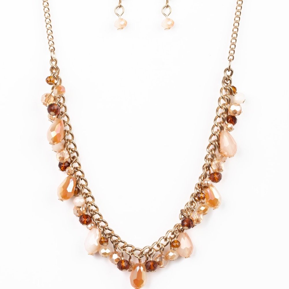 Courageously Catwalk Gold Necklace